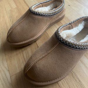 Women's Slipper Platform Mini Boots Fur Fleece Lined Suede Ankle Boots